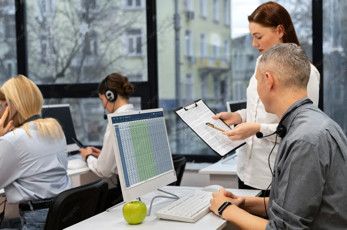 Medical billing operations team processing claims